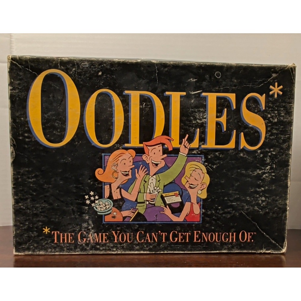1992 Milton Bradley Oodles Electronic Trivia Board Game Complete 4330 Vintage